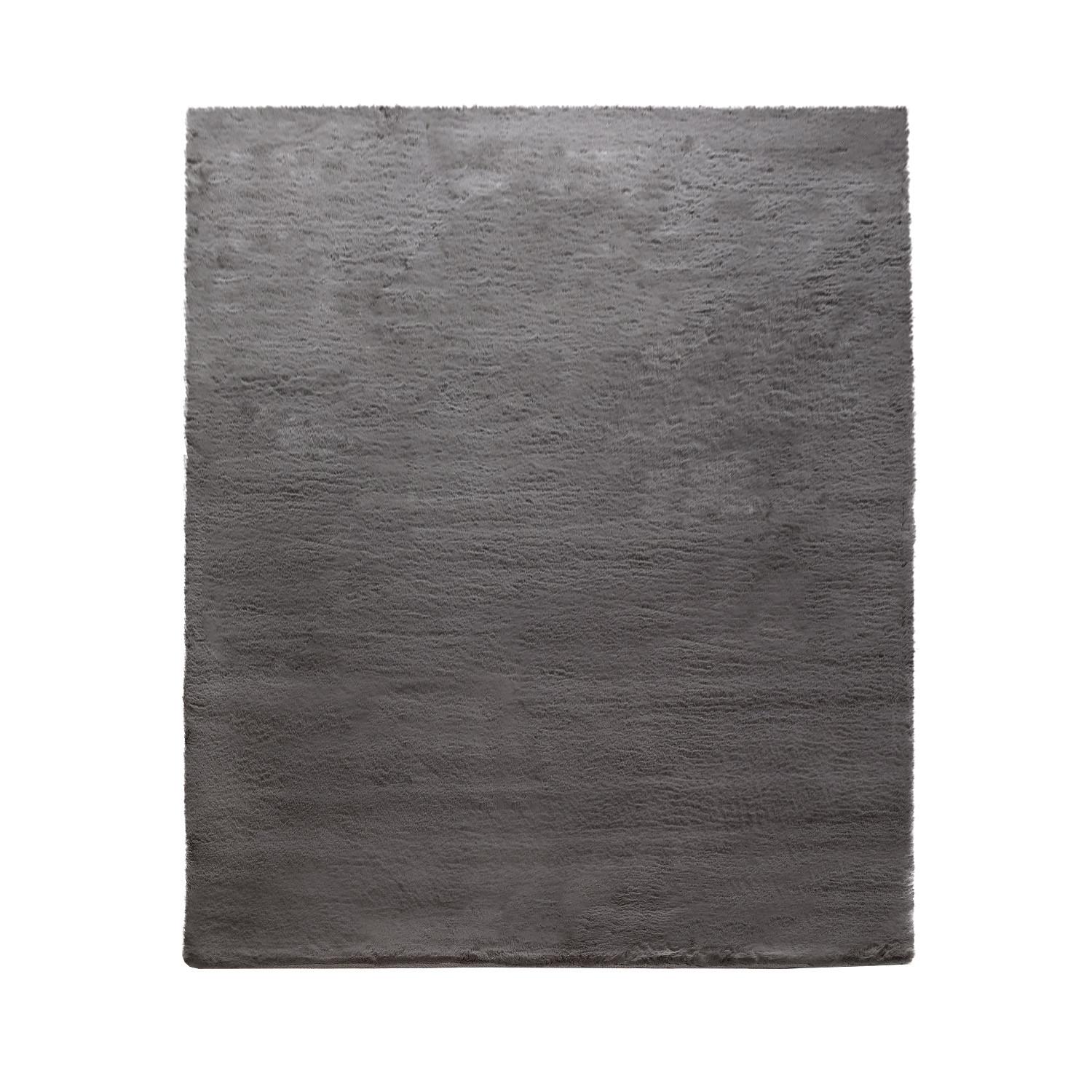 HOCHFLORTEPPICHE Dunkelgrau 160 x 230 cm - Dunkelgrau, Kunststoff (160/230cm) - TT Home