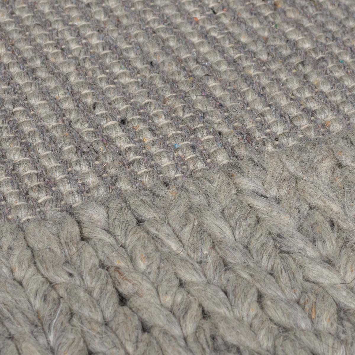 WOLLTEPPICH handgewebt CALDER, einfarbig, Grau, 160 x 230 cm - Grau, Textil (160/230cm) - KADIMA DESIGN