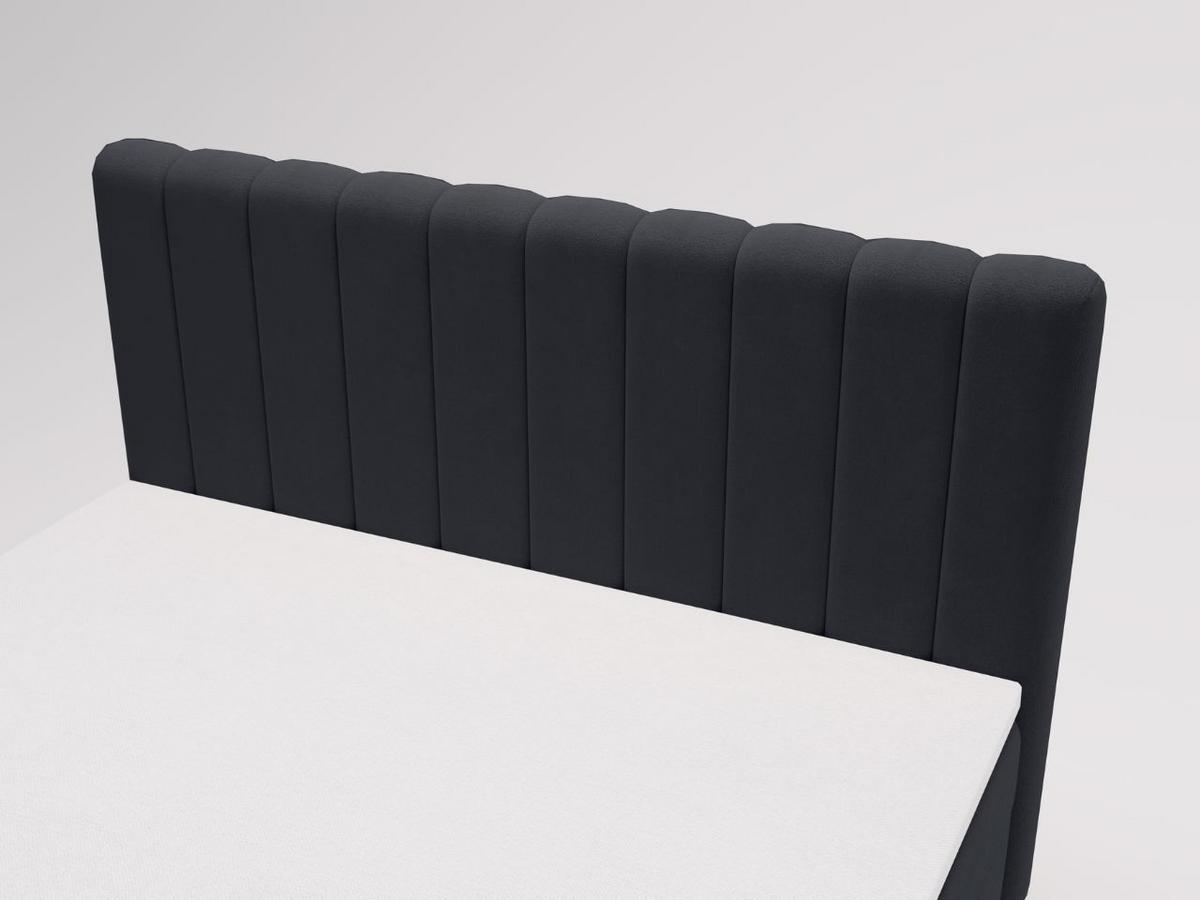 BOXBETT Primavera 180x200 Schwarz - Schwarz, Holz/Textil (180/200cm) - Graingold