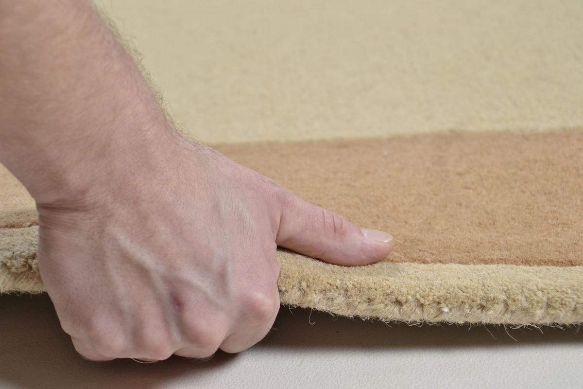 HANDTUFTTEPPICH Hawai 60x90 cm - Beige, Textil (60/90cm) - THEKO