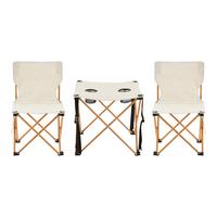GARTENMÖBEL-SET 3 TLG. Banzi - Beige, Textil/Metall - casa.pro
