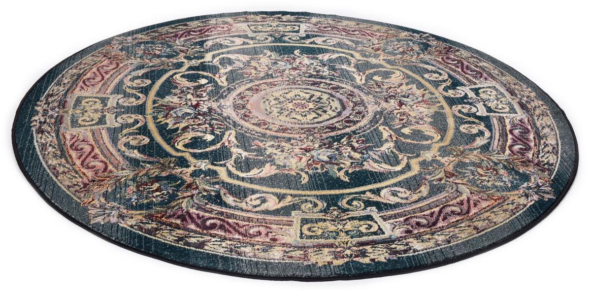 WEBTEPPICH Gabiro 856 240x240 cm - Grün, Textil (240/240cm) - THEKO