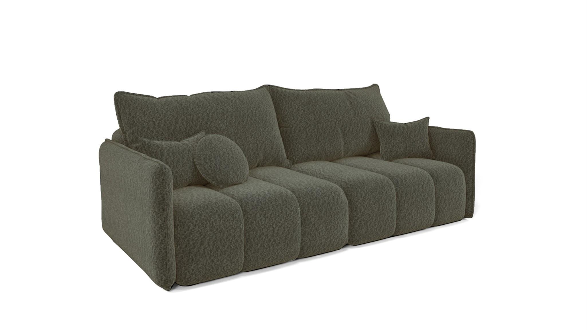 SCHLAFSOFA Morgano - Anthrazit, Holzwerkstoff/Textil (216/86/102cm) - Fun Möbel