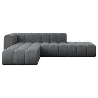 ECKSOFA modulares Sofa Zuvon-L1 - 296x177x70 cm Dunkelgrau - Dunkelgrau, Holzwerkstoff/Textil (296/177cm) - ALTDECOR
