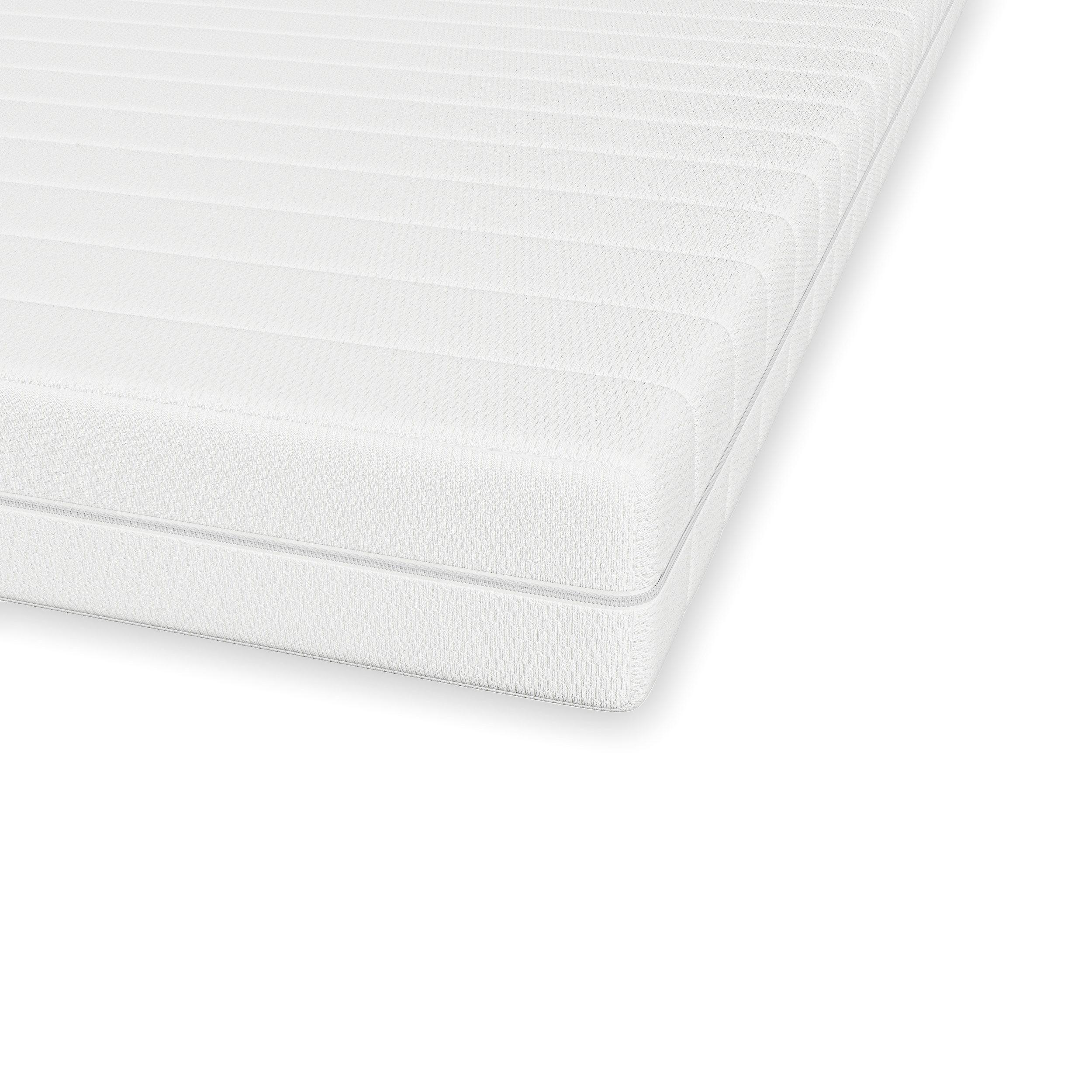 GELTOPPER Matratze + topper 180 x 200 cm - Weiß, Textil - Schlaftroll