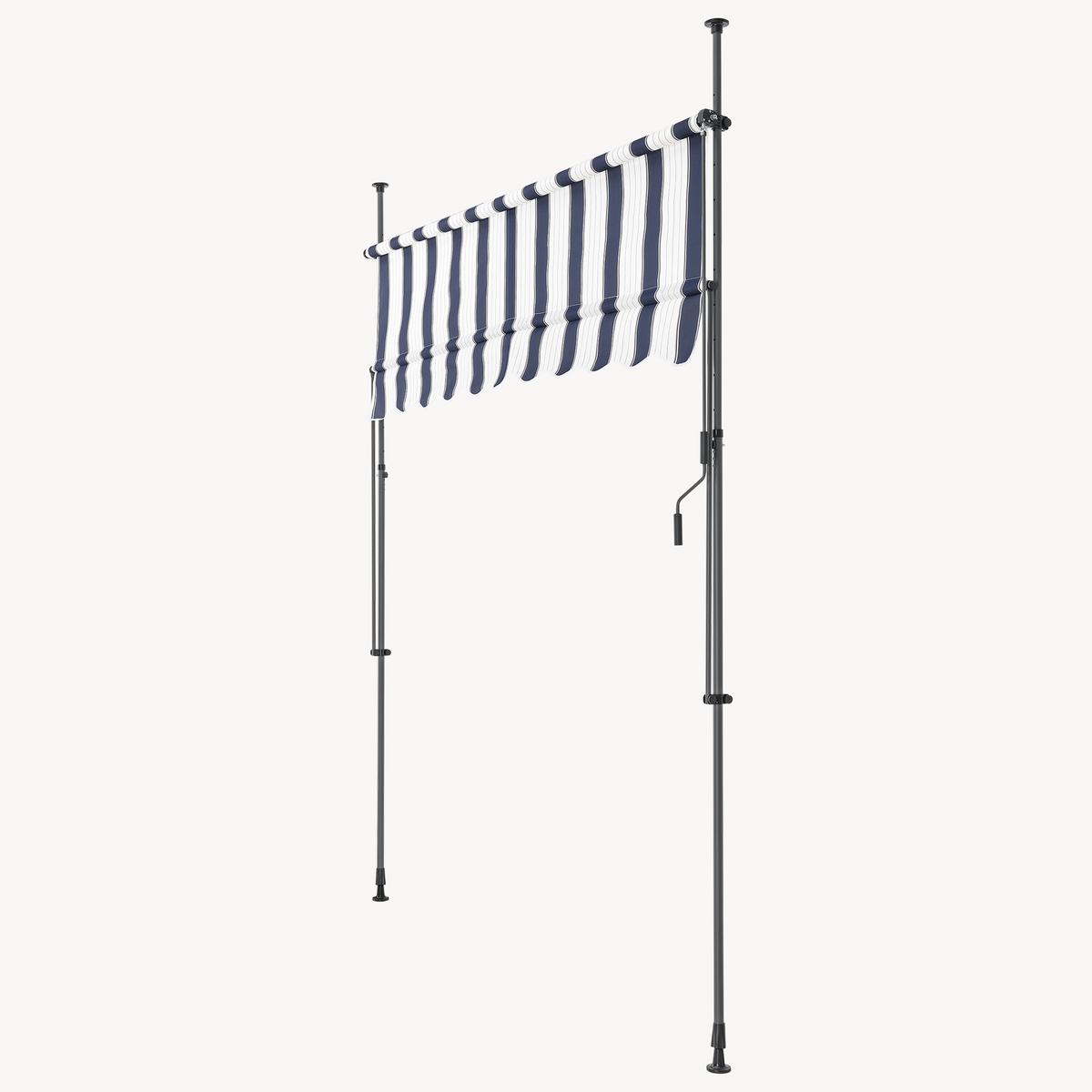 KLEMMMARKISE Stem - Dunkelblau/Weiß, Textil/Metall (200/309/120cm) - pro.tec