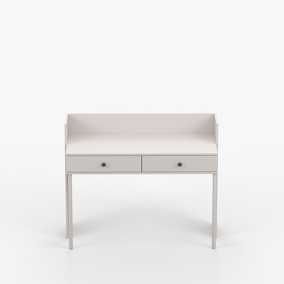SCHMINKTISCH OLAF II 120cm/95cm/52cm Kaschmir, Griff Anthrazit - Kaschmir/Anthrazit, Holzwerkstoff/Metall (120/95/52cm) - imoebel24