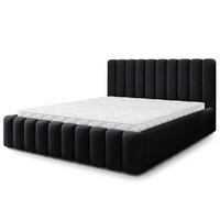 POLSTERBETT DINESE 120x200 cm mit Bettkästen - Schwarz - Schwarz, Holz (200/120cm) - MASSENO