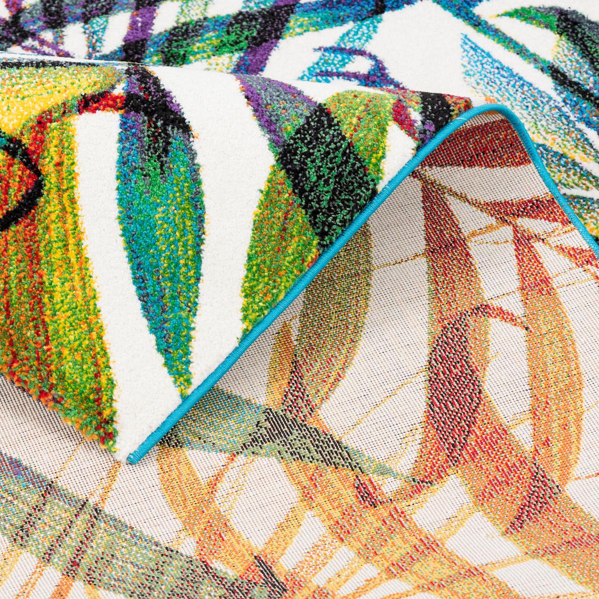 DESIGNER TEPPICH FARO TROPICAL BUNTE ZWEIGE - Multicolor, Textil (80/150cm) - Pergamon