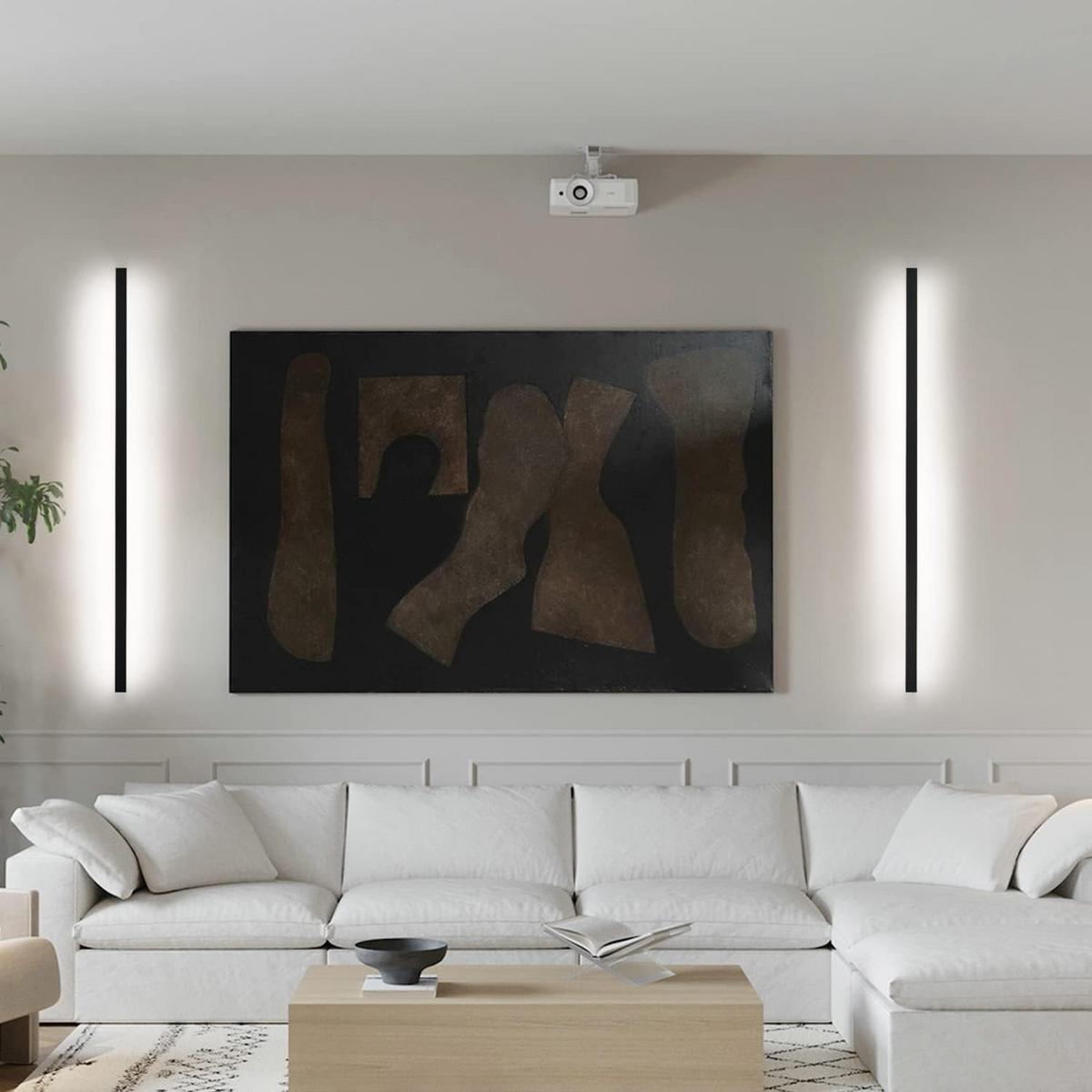 LED-WANDLEUCHTE Raying 2.5/4/100 cm - Schwarz, Metall (4/100/2.5cm) - ZMH