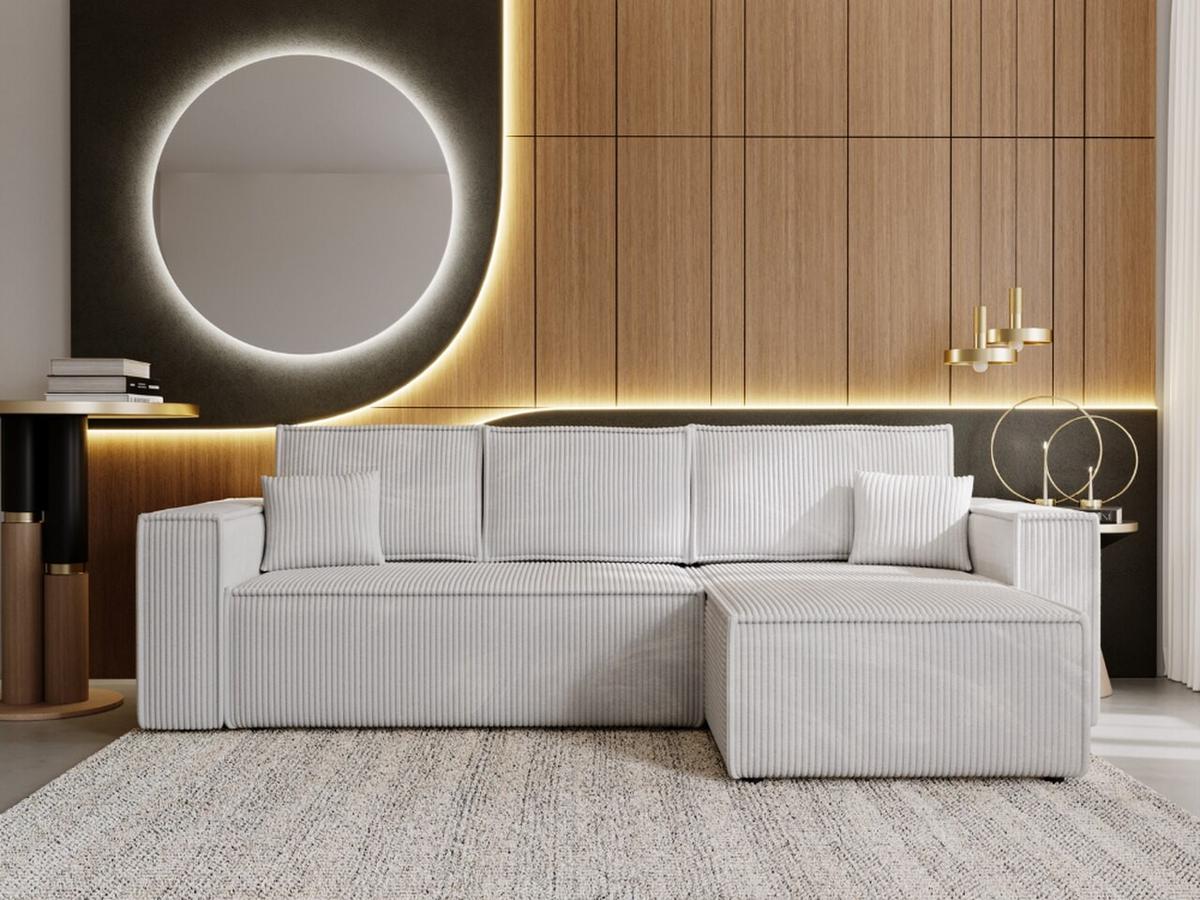 ECKSOFA Prato XL Hellgrau - Hellgrau/Schwarz, Holz/Kunststoff (280/170cm) - Graingold