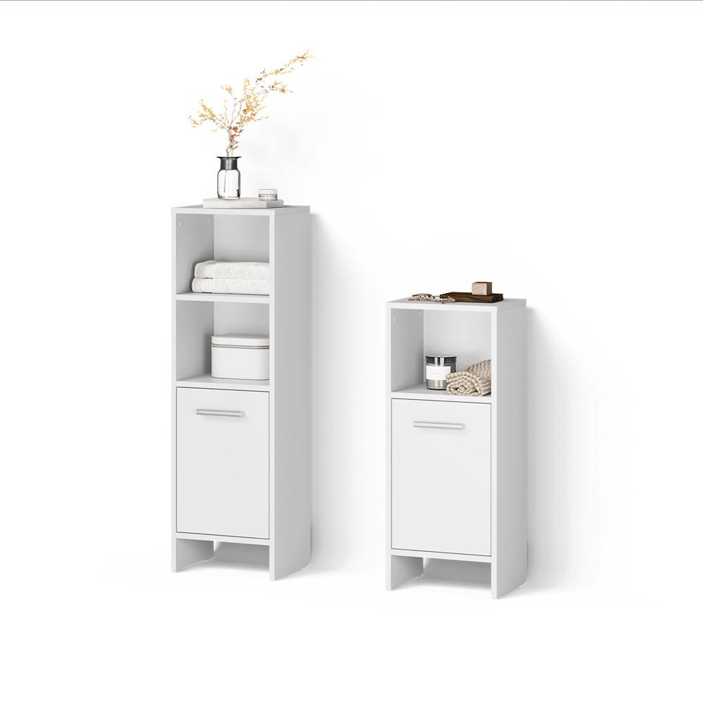 BADMÖBEL-SET Amalfi Weiß 2 Teile - Weiß, Holzwerkstoff (33.8/108.2/26.3cm) - Livinity®