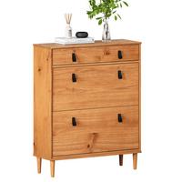 SCHUHKIPPER MIKKA Eiche - Eichefarben, Holz (86/105/30cm) - IDIMEX