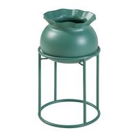 BLUMENSTÄNDER Assen - Grün, Metall (19.5/19.5/31.5cm) - [en.casa]