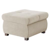POLSTERHOCKER Orkan Klein - Silberfarben/Naturfarben, Holz/Textil (60/39/60cm) - MIRJAN24