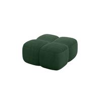 POUF Miko-Puf 90x90x45 cm Grün Cord Modular Sitzhocker - Waldgrün/Schwarz, Holzwerkstoff/Kunststoff (90/43/90cm) - ALTDECOR
