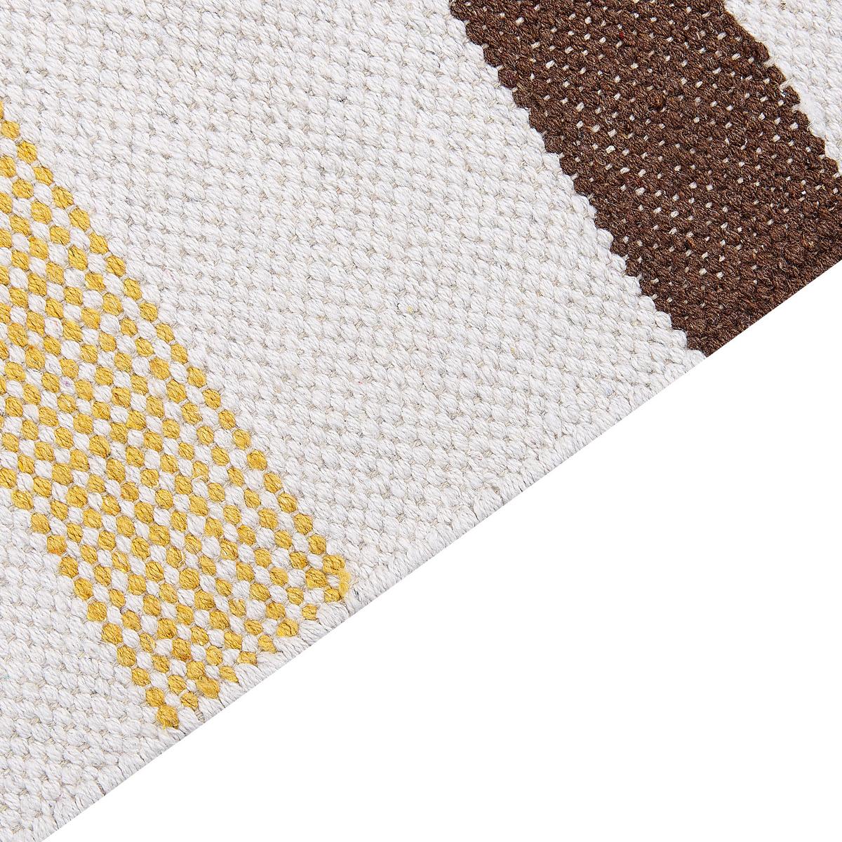 TEPPICH geflochten Hisarli 200/140 cm - Braun, Textil (140/200cm) - Beliani