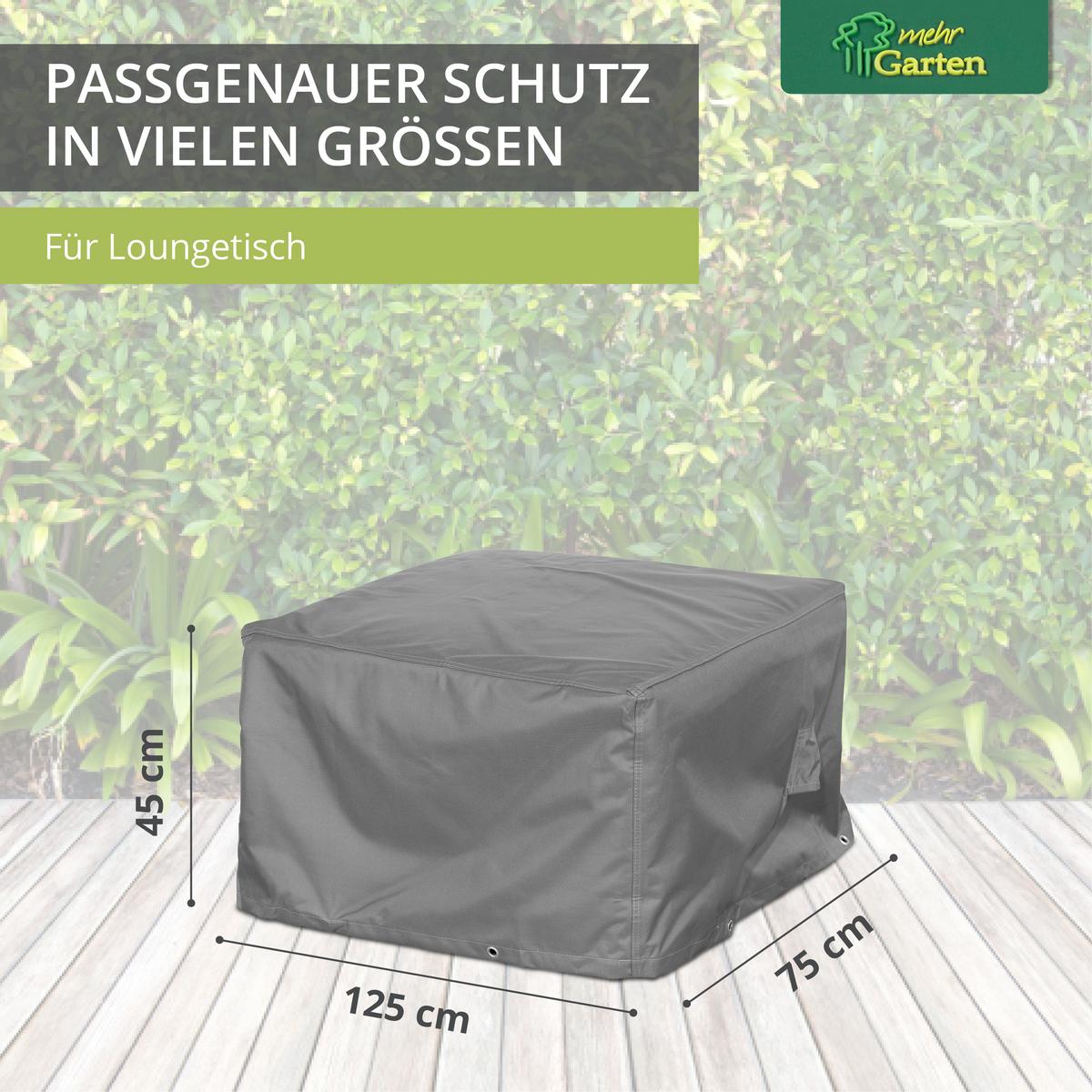 SCHUTZHÜLLE für Loungetische / Loungehocker SHP-20116 - Grau, Kunststoff (85/45/85cm) - mehr Garten