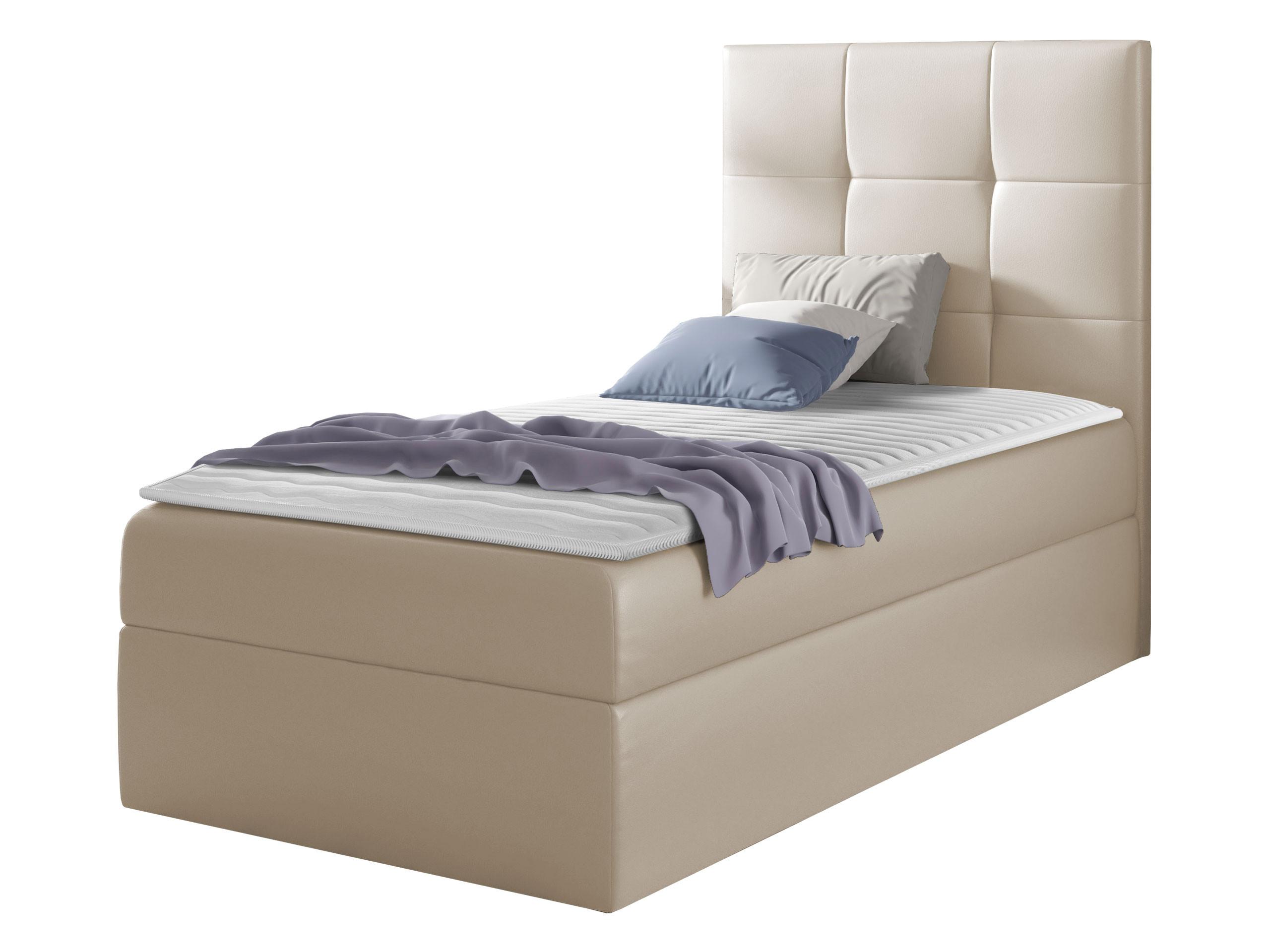 BOXBETT Mini 2, Seite zum Öffnen des Bettkastens: Rechts - H3 - Creme, Holz (90/200cm) - MIRJAN24