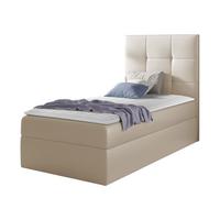 BOXBETT Mini 2, Seite zum Öffnen des Bettkastens: Rechts - H3 - Creme, Holz (90/200cm) - MIRJAN24