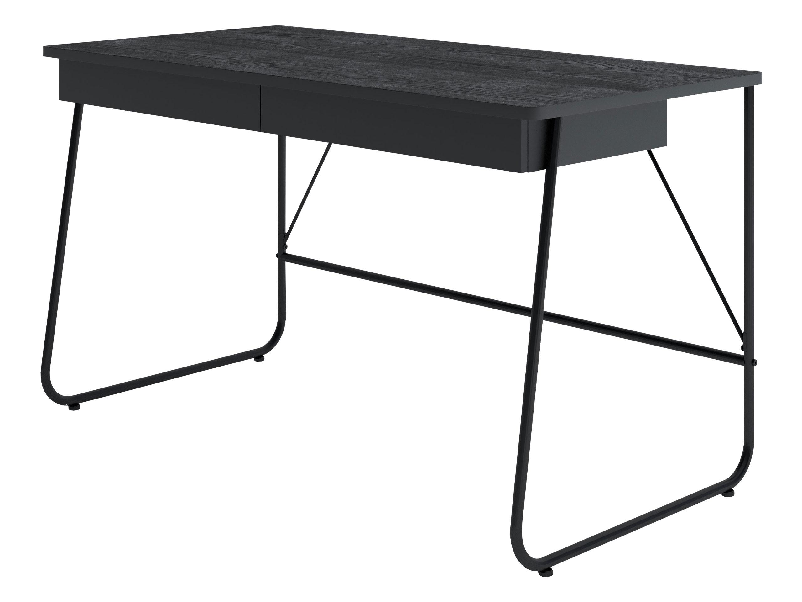 SCHREIBTISCH Match 2S MB01 - Schwarz, Holzwerkstoff/Metall (135/67/77cm) - MIRJAN24