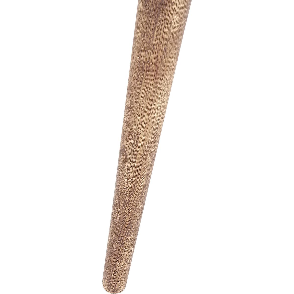 BEISTELLTISCH 2er-Set Mangoholz dunkelbraun rund Turua - Dunkelbraun, Holz (38/36/38cm) - Beliani