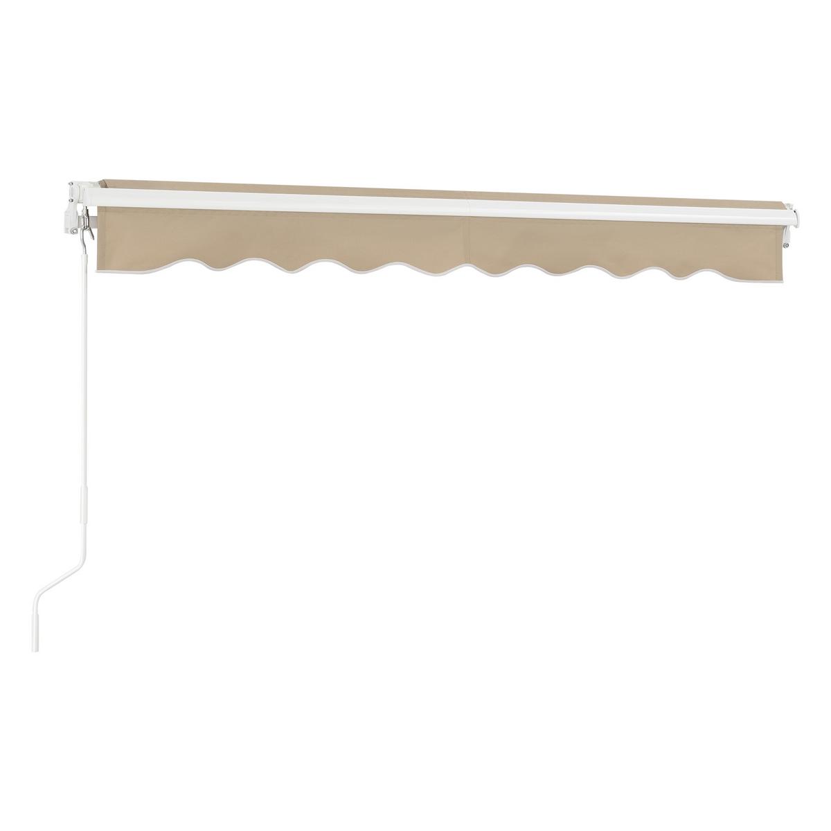 GELENKARMMARKISE Bitonto - Beige, Textil/Metall (250/0.1/200cm) - [en.casa]