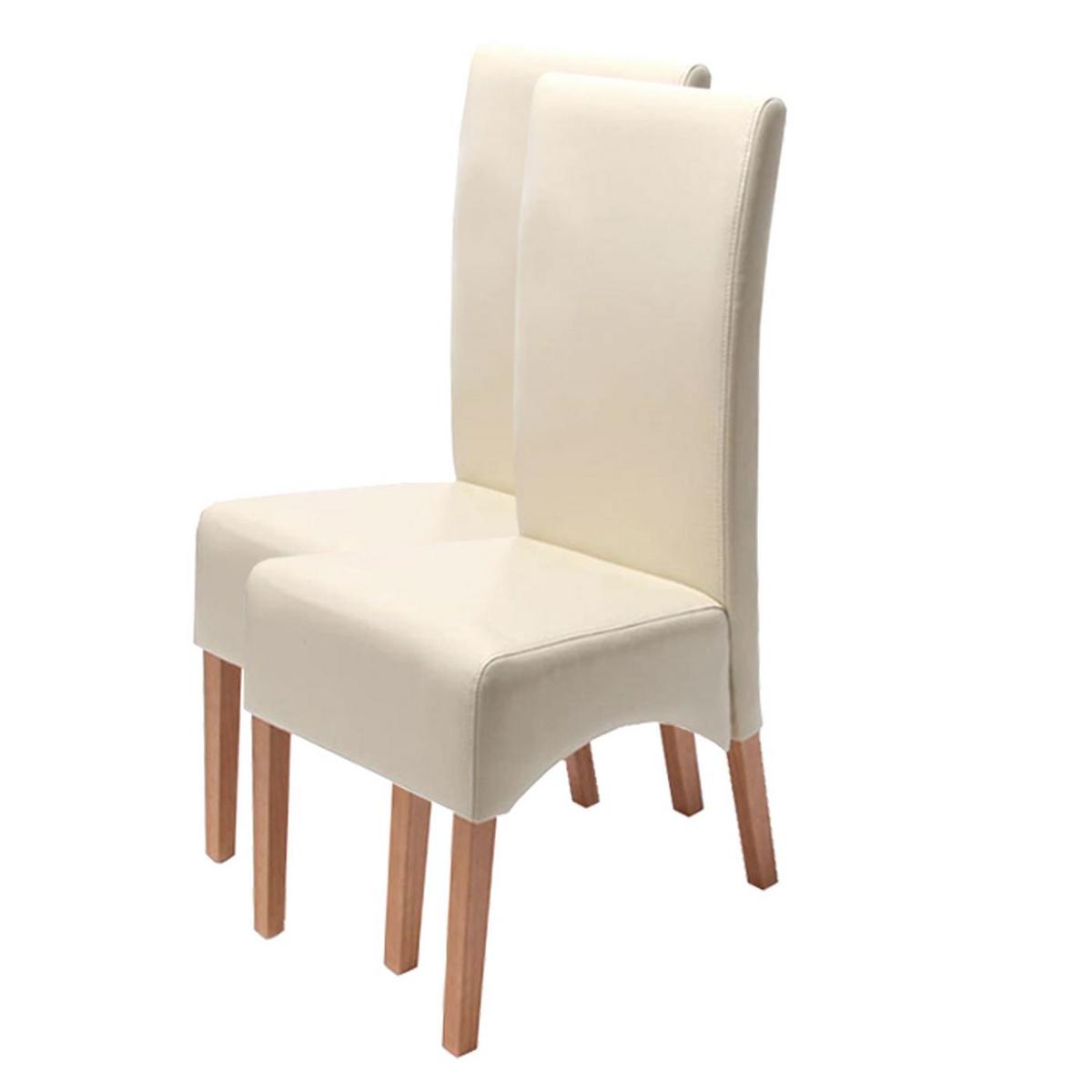 ESSZIMMERSTUHL Beige 2er-Set - Beige/Creme, Holz (44/102/54cm) - MCW