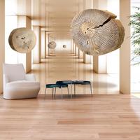 SELBSTKLEBENDE FOTOTAPETE 98/70 cm - Beige/Braun, Kunststoff/Textil (98/1cm) - KUNSTLOFT