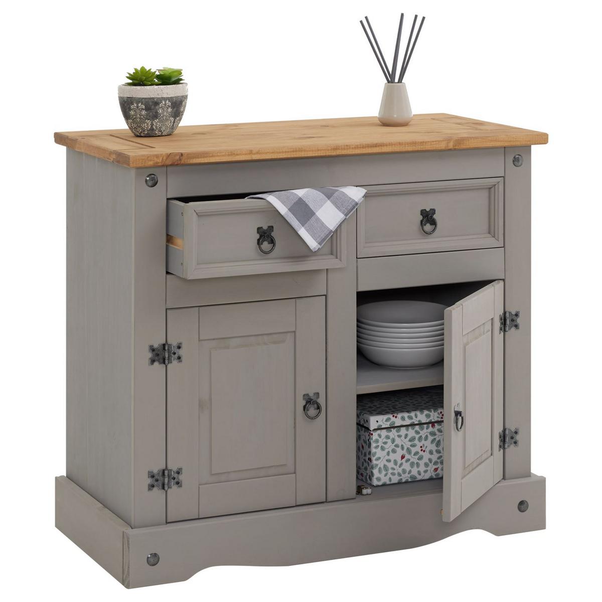 ANRICHTE RAMON grau - Grau, Holz (87/76/40cm) - CARO-Möbel