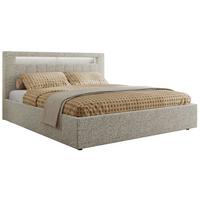 POLSTERBETT GOLD 5 CLASSIC 160/200 - Hellgrau Strukture - Multipocket-Matratze - Hellgrau, Textil (160/200cm) - MKS