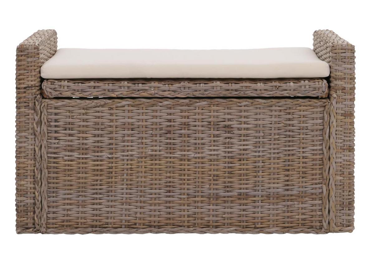 AUFBEWAHRUNGSTRUHE Grau, Braun - Graubraun, Holz (88/51/44cm) - MCW
