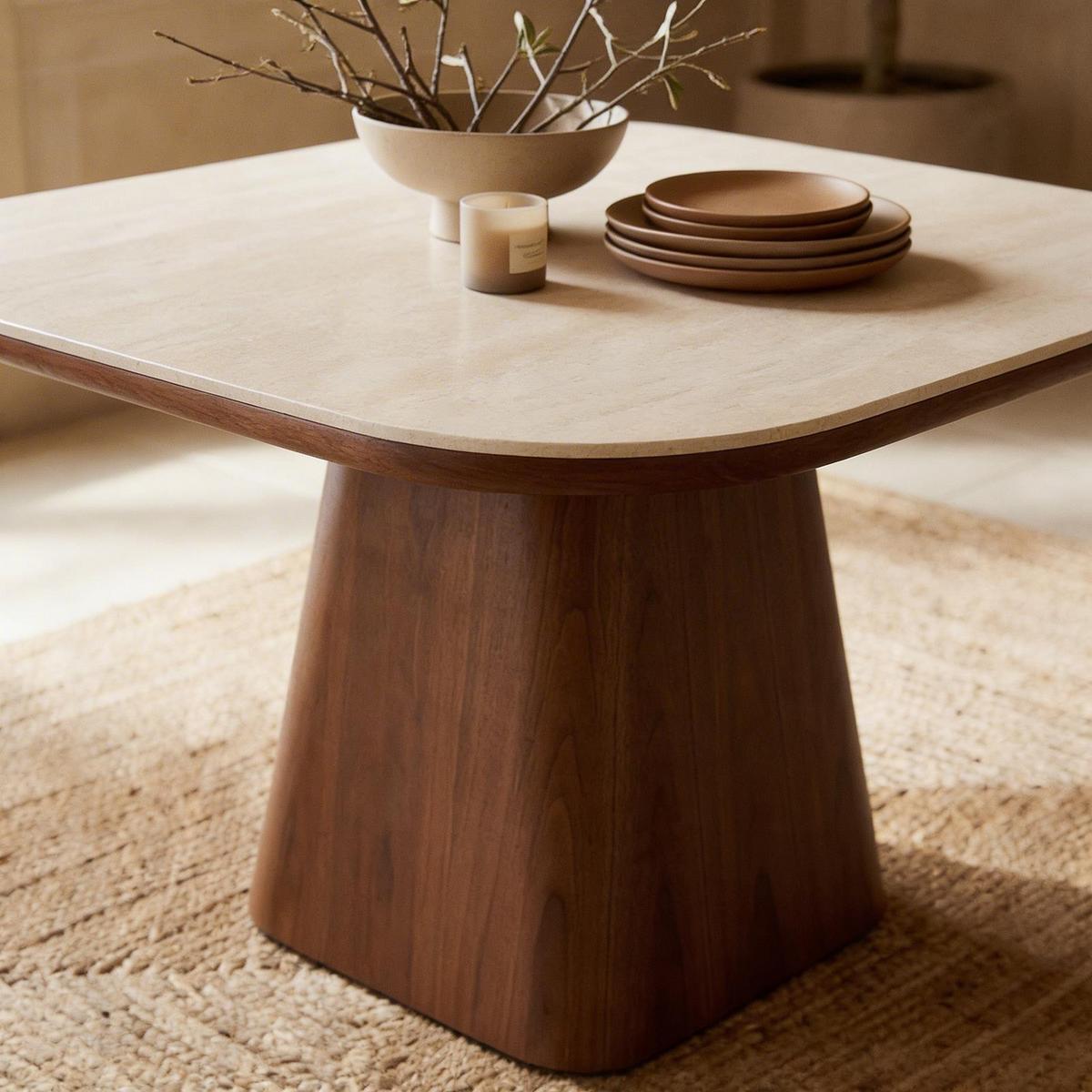ESSTISCH VESPERA nussbaum - Nussbaumfarben, Holzwerkstoff (120/120/76cm) - IDIMEX
