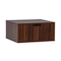 SCHWEBENDER NACHTTISCH Lluvia Walnuss - Walnussfarben, Holzwerkstoff (40/19/35cm) - VS Venta-stock