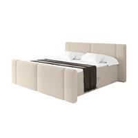 BOXBETT mit Matratze H3 - EVON Zanozek - 180x200 cm Dunkelbeige - Cappuccino, Holzwerkstoff (180/200cm) - ALTDECOR