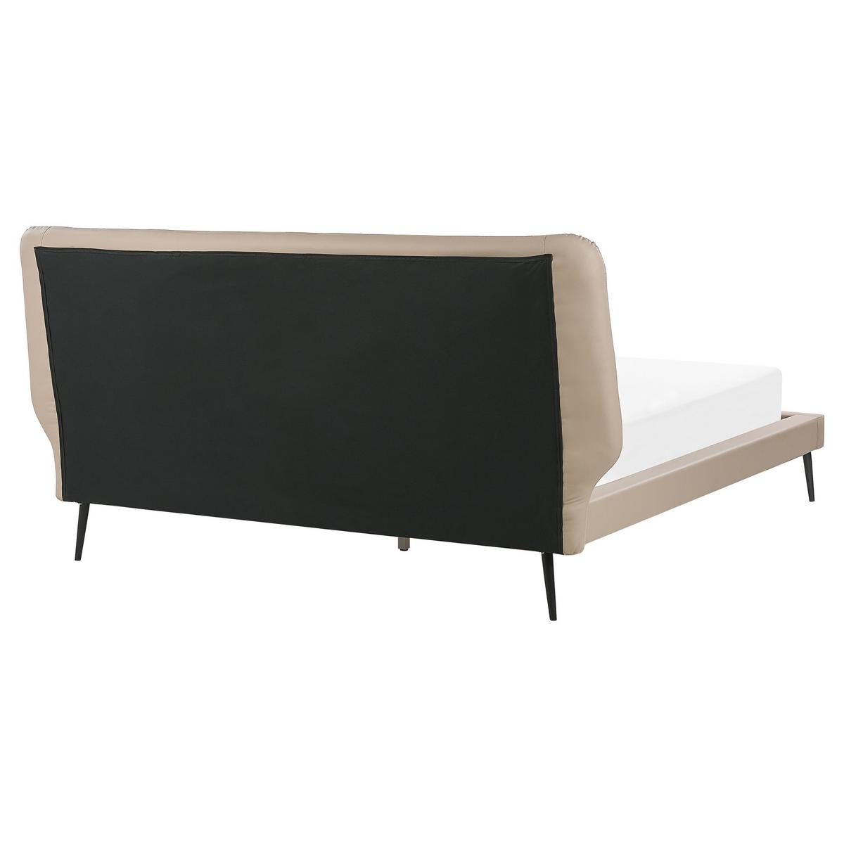 BETT 160/200cm Beige Essonne - Beige, Textil (160/200cm) - Beliani