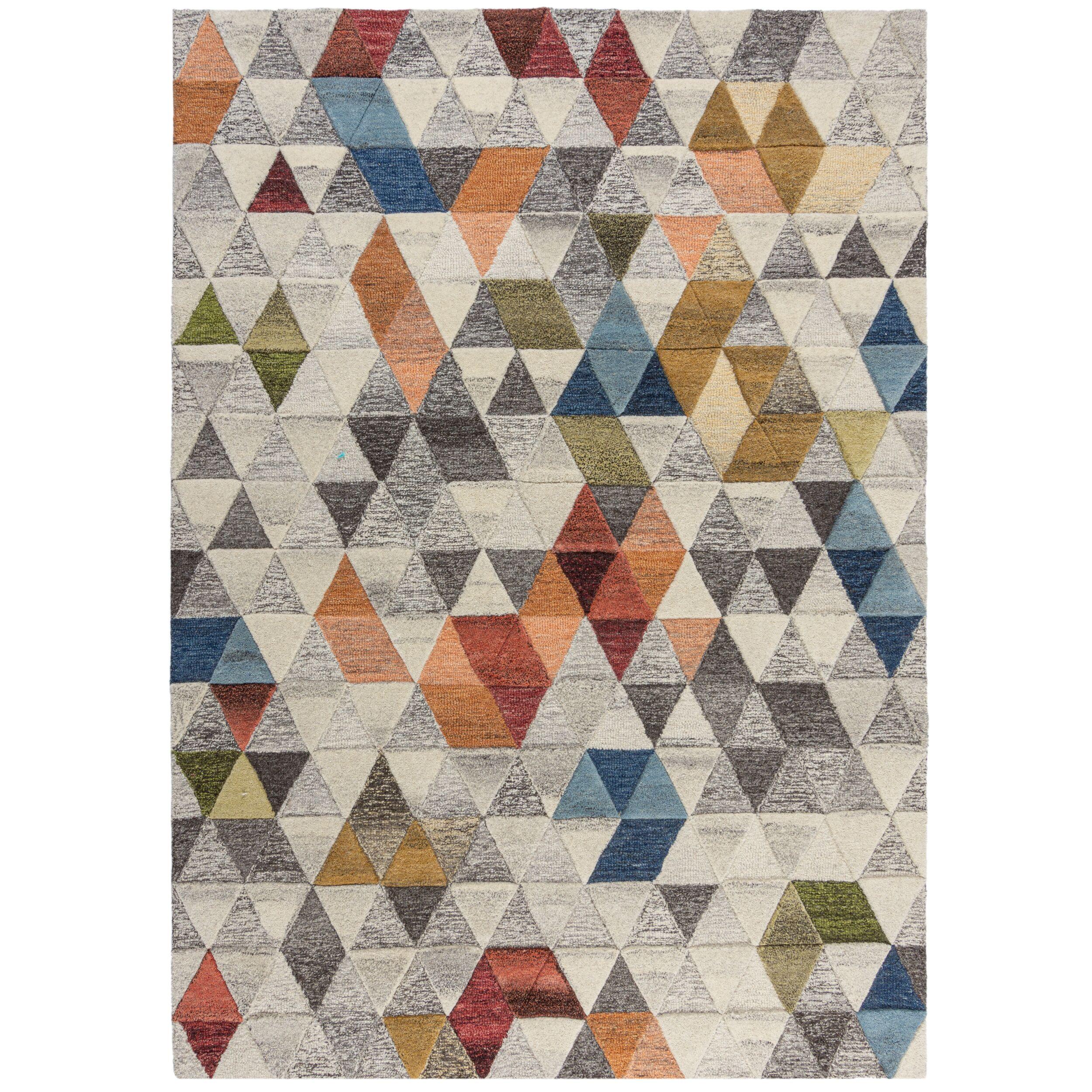 WOLLTEPPICH ESK, geometrisch, Bunt, 120 x 170 cm - Multicolor, Textil (120/170cm) - KADIMA DESIGN