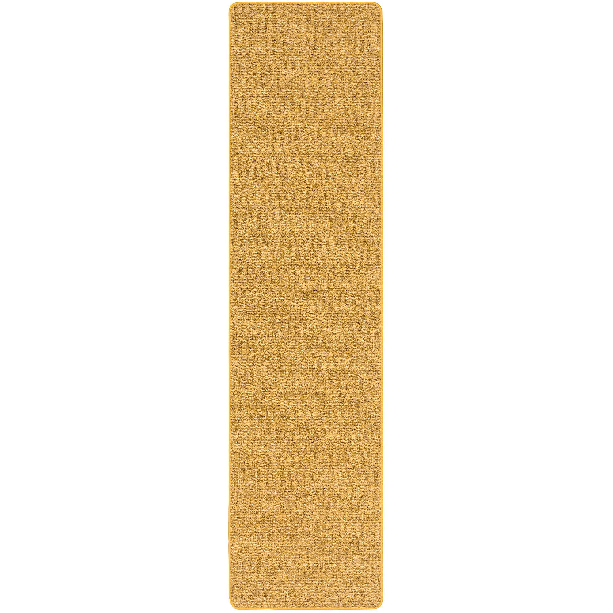 SCHLINGEN DESIGNER TEPPICH LÄUFER NIVA - Currygelb, Textil (100/200cm) - Snapstyle