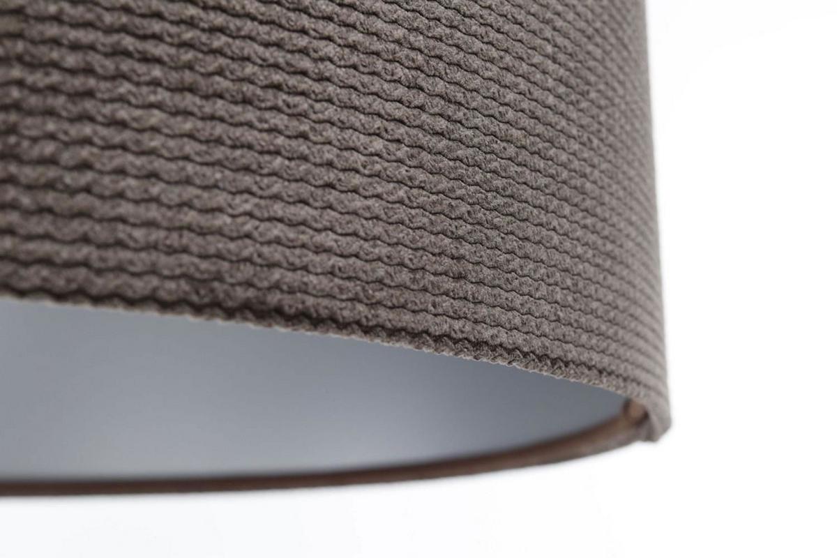HÄNGELEUCHTE Silber 40/20 cm - Silberfarben/Braun, Kunststoff (40/0.4/20cm) - ONZENO