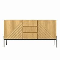 SIDEBOARD mit Eichenholz Modernes Design mit Stauraum - Eiche San Remo, Holzwerkstoff (140/75/40cm) - Urban Meuble