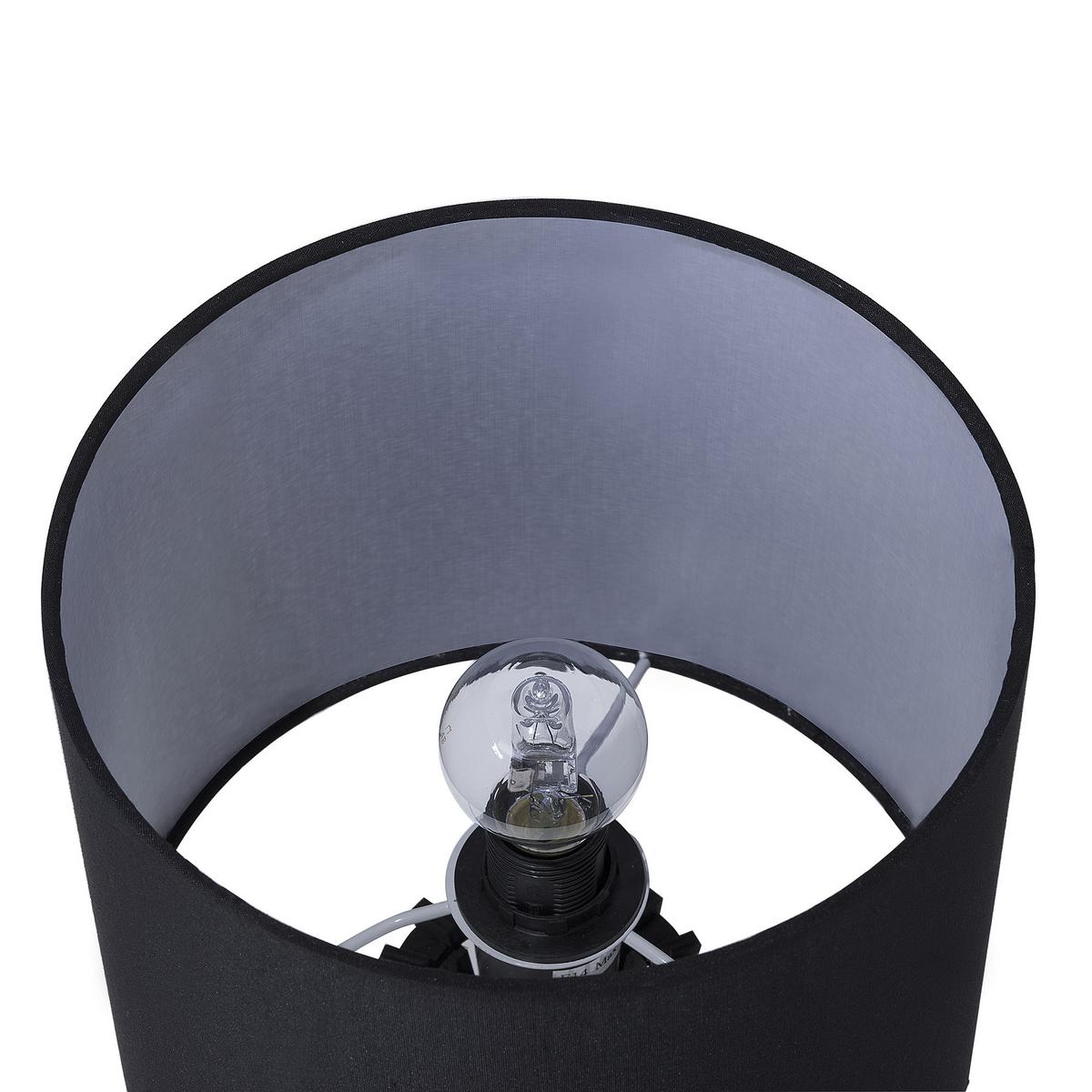 TISCHLAMPE Carrion 27/27/37 cm - Schwarz, Holzwerkstoff (27/27/37cm) - Beliani