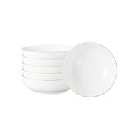 FOODBOWLS Liberty Goldrand weiß-gold ø 17,5 cm 6er Set - Goldfarben/Weiß, Keramik (17.7cm) - Seltmann Weiden