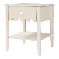 NACHTTISCH Luspoo I. - Creme, Holzwerkstoff (40/50/40cm) - [en.casa]