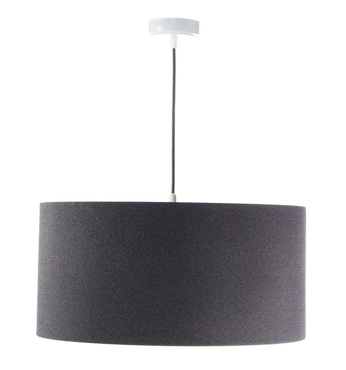 HÄNGELEUCHTE Grau 50/25 cm - Schwarz/Grau, Kunststoff (50/0.8/25cm) - ONZENO
