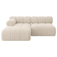 ECKSOFA modulares Sofa Razon-L1 - 190x160x70 cm Beige Cord - Beige, Holzwerkstoff/Textil (190/160cm) - ALTDECOR