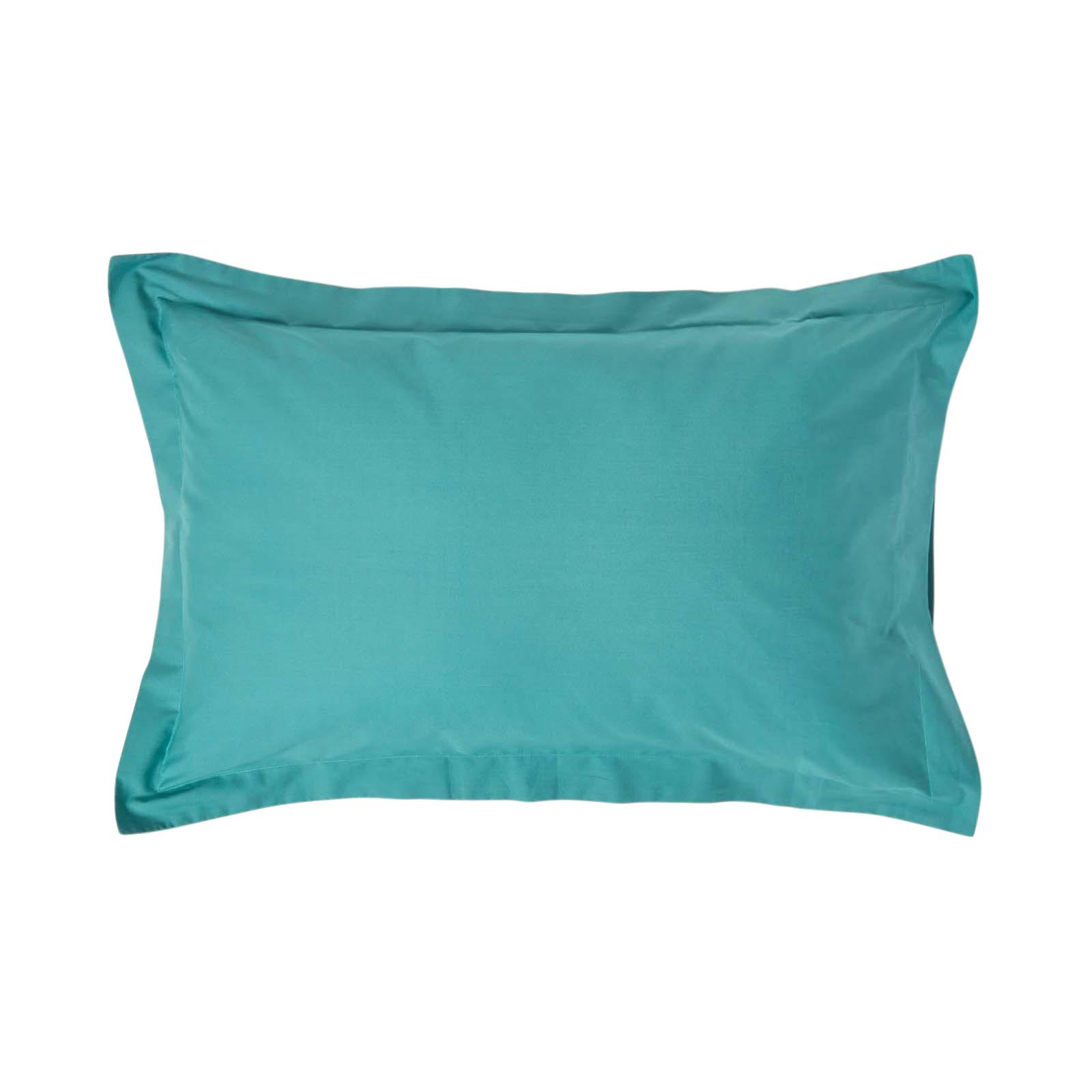 KISSENBEZUG Perkal mit Stehsaum, Fadendichte 200 - Grün, Textil (48/74cm) - Homescapes