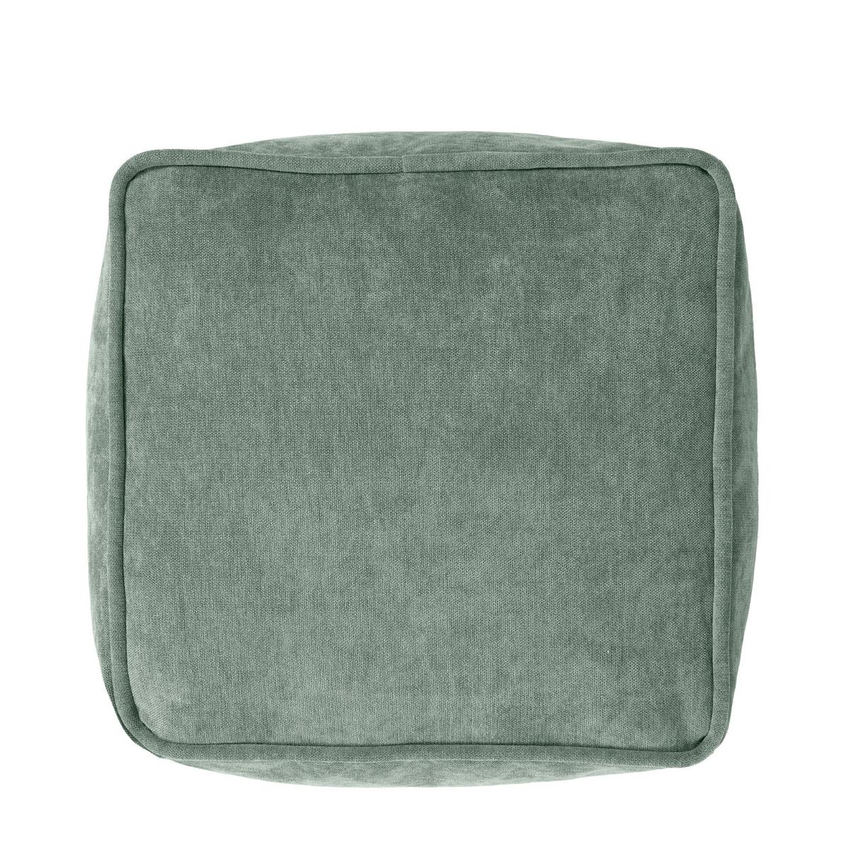 SITZPOUF Chenille Amara - Salbeigrün, Kunststoff/Textil (40/24/40cm) - icon