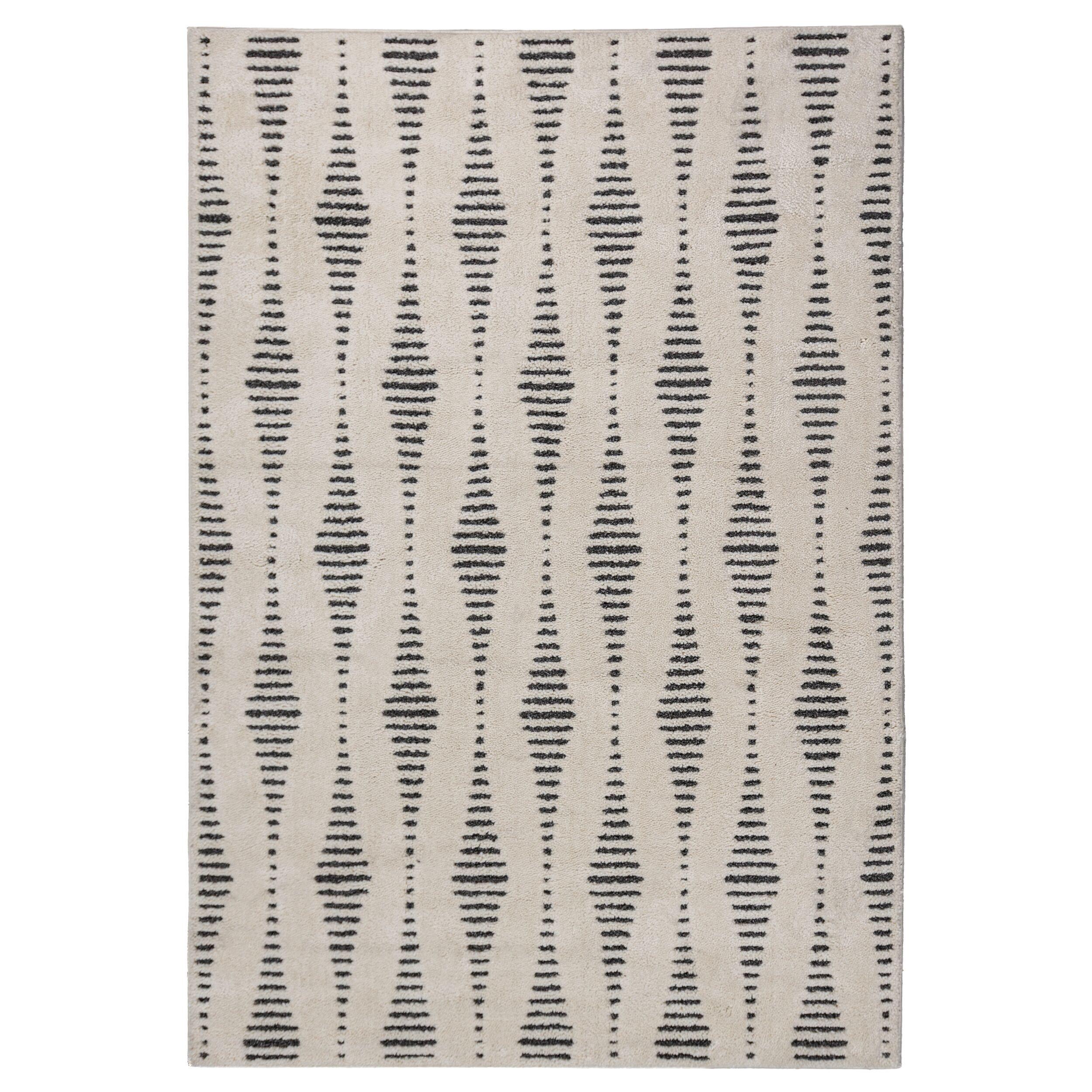 TEPPICH COLN, im Skandi-Stil, Creme-Schwarz, 200 x 290 cm - Beige, Textil (200/290cm) - KADIMA DESIGN