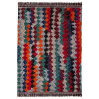 HOCHFLORTEPPICH mit Fransen TAFRAUT, im Berber-Stil, aus Polyester, Bunt, 200 x 300 cm - Multicolor, Textil (300/200cm) - KADIMA DESIGN