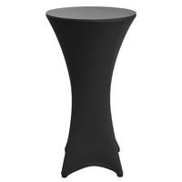 STEHTISCHHUSSE Stella Ø 70 cm Schwarz - Schwarz, Textil (70/120cm)